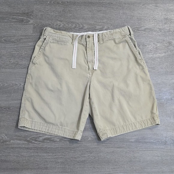 Polo Ralph Lauren Other - VTG Polo Ralph Lauren Bermuda Chino Shorts Drawstring Talon Zip Flap Pockets 35